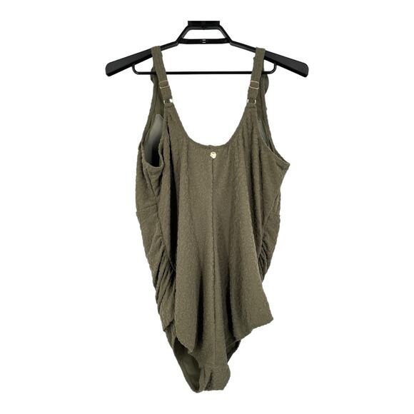 Artesands bathing suit ruffle one-piece swimsuit olive size 20 - Picture 6 of 7
